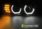 Preview: LED 3D Angel Eyes Scheinwerfer für BMW 5er E39 95-03 schwarz